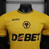 2024-25 Wolve home player version jersey(The player version is more slim fit, it is recommended to buy one size larger)