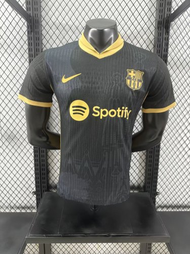 Barcelona 2024 black special player version   (The player version is more slim fit, it is recommended to buy one size larger)