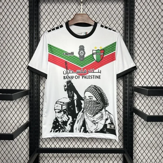 2024-25 CD Palestino White Graffiti Jersey