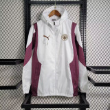 2024-25  Manchester City white and red windbreaker