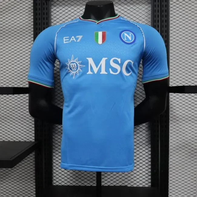 Naples 2023-24 home player version soccer jerseys (The player version is more slim fit, it is recommended to buy one size larger)