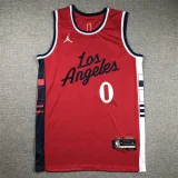 24th season Clippers red jersey series