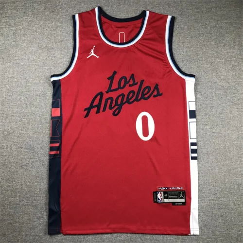 24th season Clippers red jersey series