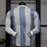 2025-26 Argentina 50th Anniversary long sleeve player version jersey  (The player version is more slim fit, it is recommended to buy one size larger)