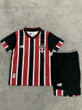 2024-25 Sao Paulo away kids soccer jerseys