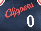 24th season Clippers dark blue jersey series