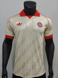 2024-25 Bayern Munic white Retro Model Player version jersey (The player version is more slim fit, it is recommended to buy one size larger)