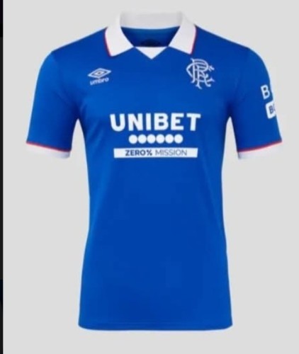2025-26 Rangers home soccer jersey
