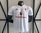 2024-25 .Manchester United  White Player version jersey (The player version is more slim fit, it is recommended to buy one size larger)