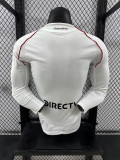 2024-25 River Plate   home long sleeve player version jersey  (The player version is more slim fit, it is recommended to buy one size larger)