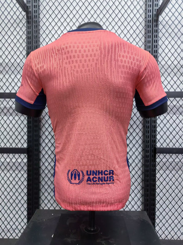 2025-26 Barcelona pink player version jersey  (The player version is more slim fit, it is recommended to buy one size larger)
