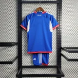 2023-24 University of Chile home kids kit soccer jerseys
