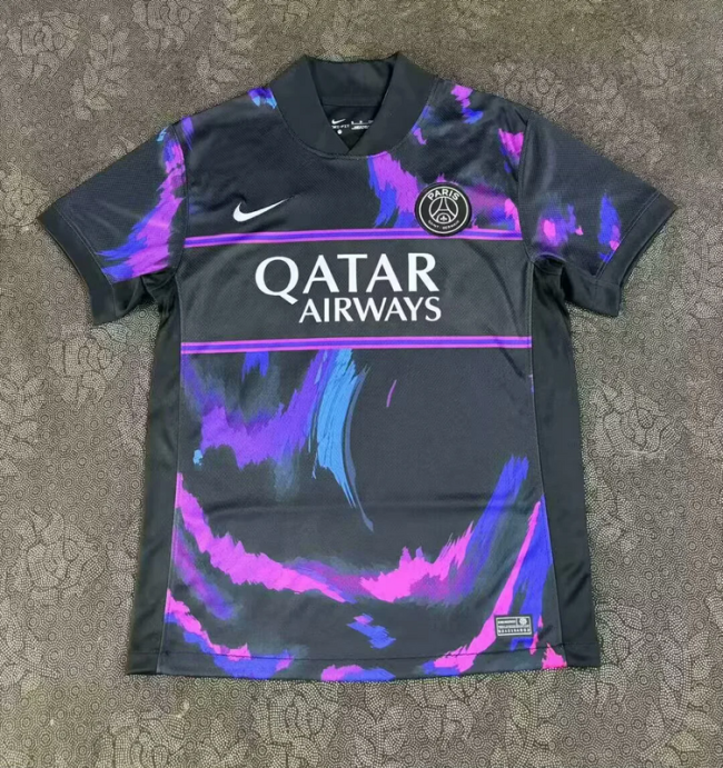 2025-26 Paris Saint Germain black and purple special jersey