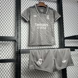 2024-25 Real Madrid third away black kid kit