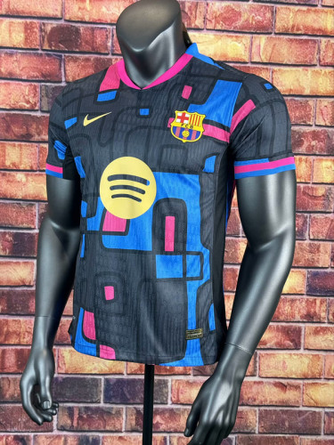 2025-26 Barcelona  Colorful Player version training jersey (The player version is more slim fit, it is recommended to buy one size larger)
