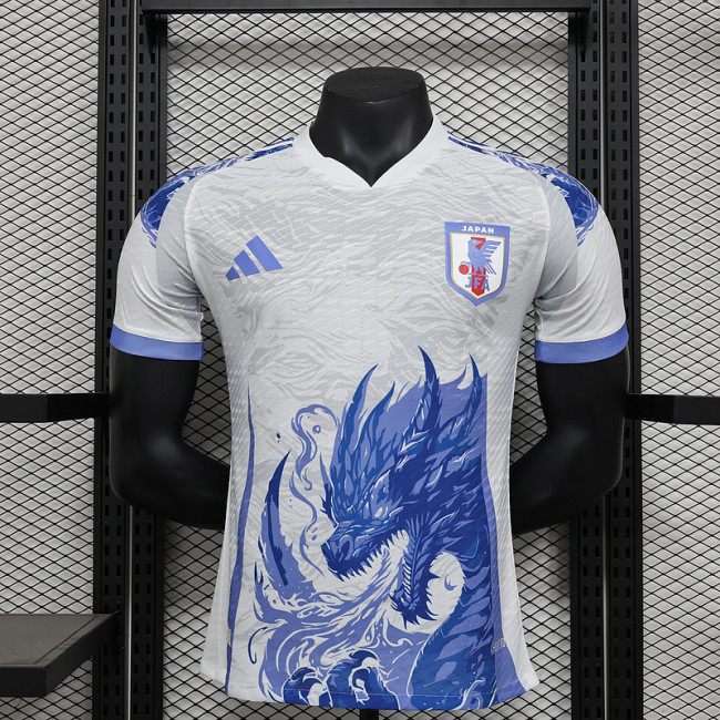 2024-25 Japan white and blue PLayer version jersey (The player version is more slim fit, it is recommended to buy one size larger)