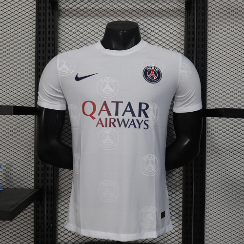 2025-26 Paris Saint Germain white special player version jersey (The player version is more slim fit, it is recommended to buy one size larger)
