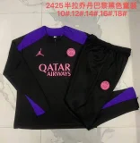 E883# 2024-25 half pull Jordan Paris Saint-Germain black （kids）