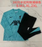 2024-25 Half-Zip Liverpool Green Suit