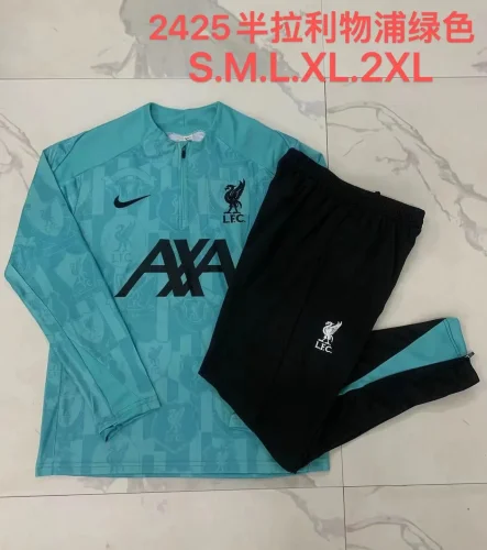 2024-25 Half-Zip Liverpool Green Suit