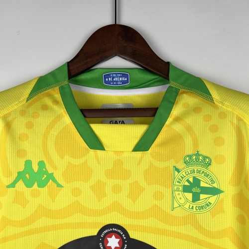 2023-24 Deportivo de La Coruña away soccer jersey