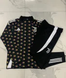A795# 2024-25 long zipper Juventus black inkjet suit