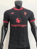 2024-25 Manchester United  Black training player version jersey(The player version is more slim fit, it is recommended to buy one size larger)