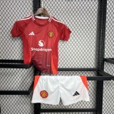 2024-25 Manchester United home kid kit