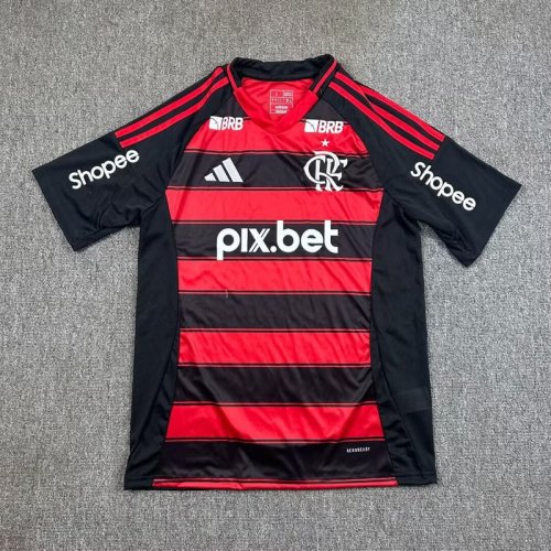 2025-26 Flamengo home jersey with sponsor
