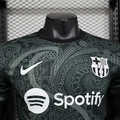 2024-25 Barcelona black Special Player version jersey(The player version is more slim fit, it is recommended to buy one size larger)