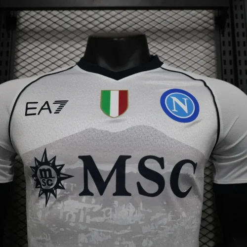 Naples 2023-24 Player version  away soccer jerseys   (The player version is more slim fit, it is recommended to buy one size larger)