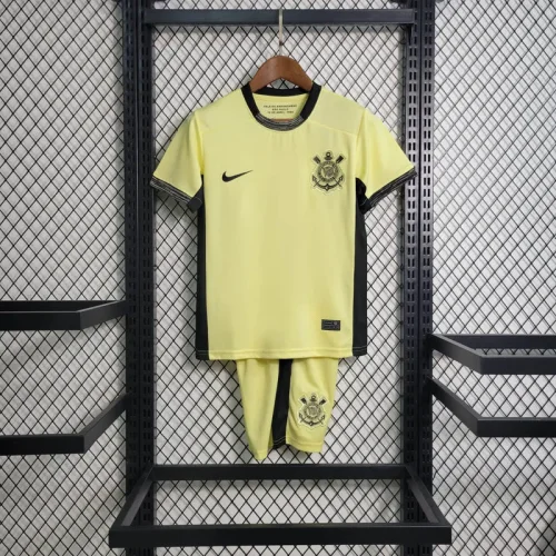 2023-24 Corinthians third yellow kids kit