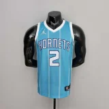 75th Anniversary Ball #2 Charlotte Hornets Blue NBA Jersey