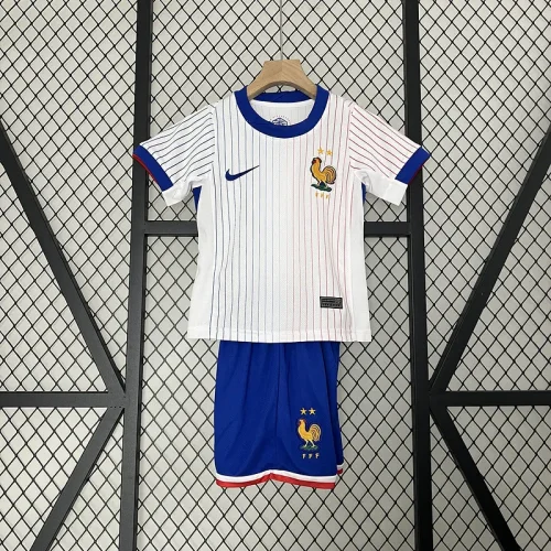 2024 France away white kids kit