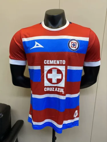 cruz azul 2024-25 blue red gk player version S-3XL(The player version is more slim fit, it is recommended to buy one size larger)