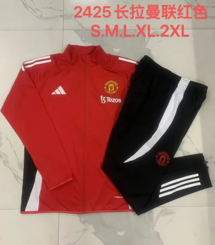 A794# 2024-25 Long Pull Manchester United red Set