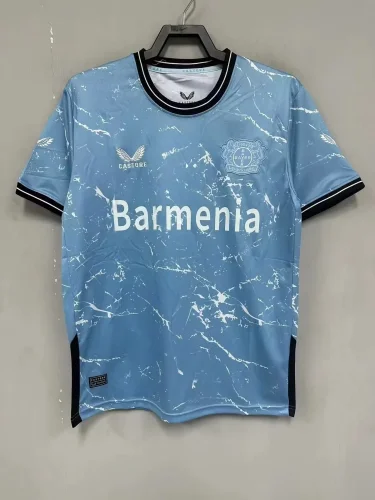 2023-24 Leverkusen third Away blue jersey