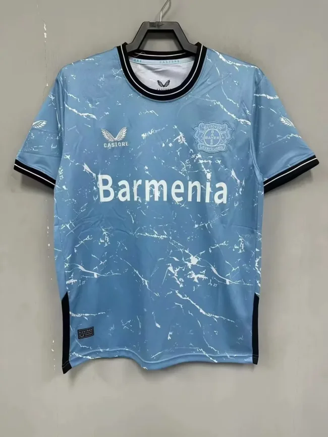 2023-24 Leverkusen third Away blue jersey