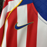 2004-0 5Retro Atletico Madrid  home long sleeve retro jersey