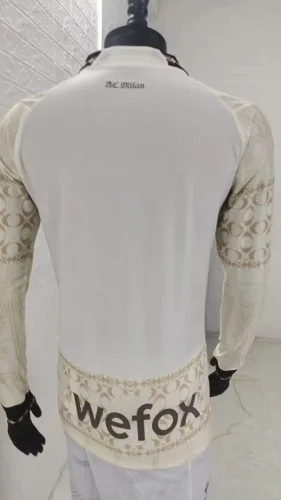 2024-25 AC Milan ＆ pleasures white long sleeve jerseys