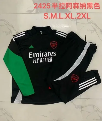 arsenal 2024 black training suit