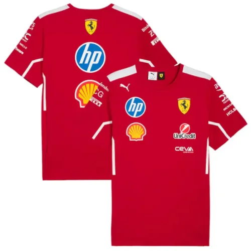 2025 Ferrari red round neck F1 1