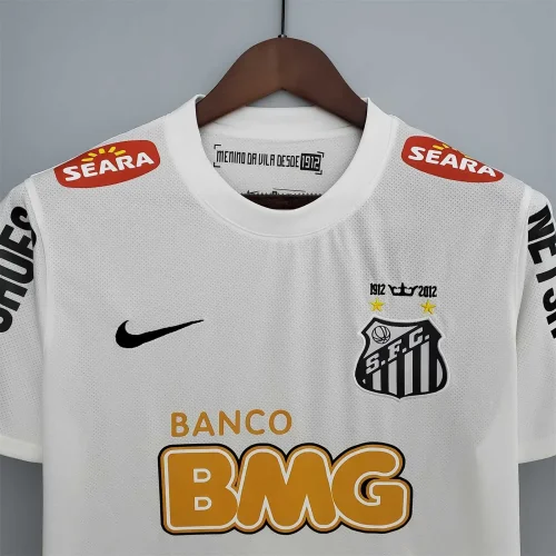 2011-12 Santos home retro soccer jersey