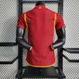 2023-24 Roma Home player version soccer jerseys   (The player version is more slim fit, it is recommended to buy one size larger)