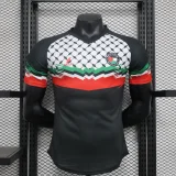 2024-25 Palestinian black player version(The player version is more slim fit, it is recommended to buy one size larger)