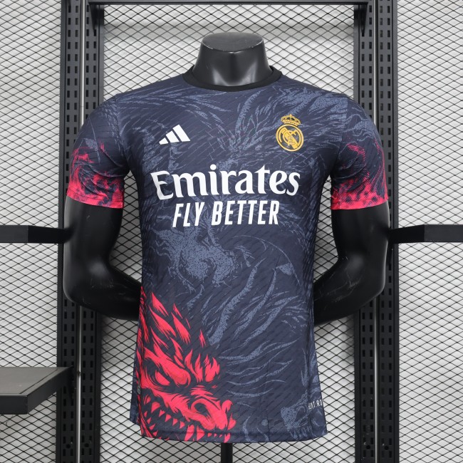 2024-25 Real Madrid dragon special player version jersey(The player version is more slim fit, it is recommended to buy one size larger)