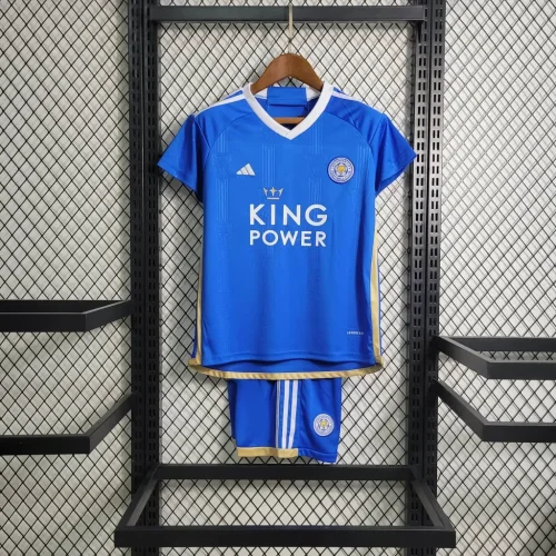 Leicester City Kids 2023-24 Home soccer jerseys
