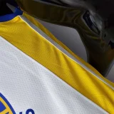 75th Anniversary Golden State Warriors Curry #30 Mexico Edition White NBA Jersey
