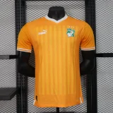 2023-24 Ivory Coast Samsung Orange Player version(The player version is more slim fit, it is recommended to buy one size larger)buy one size larger)