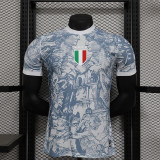 2024-25 Italy White Special Player Version Jersey (The player version is more slim fit, it is recommended to buy one size larger)